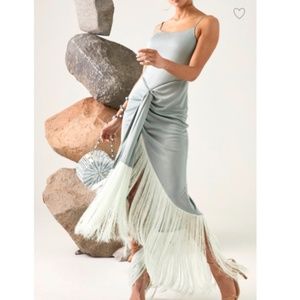 Cult Gaia Natalia Maxi Fringe Dress Size XS/S